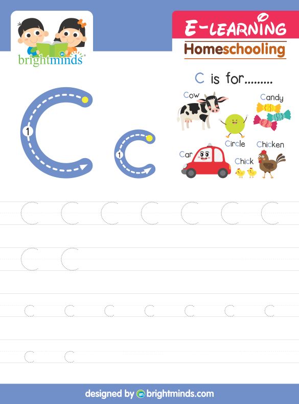 Tracing Alphabet C