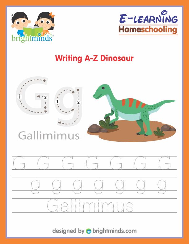 Writing A-Z Dinosaur