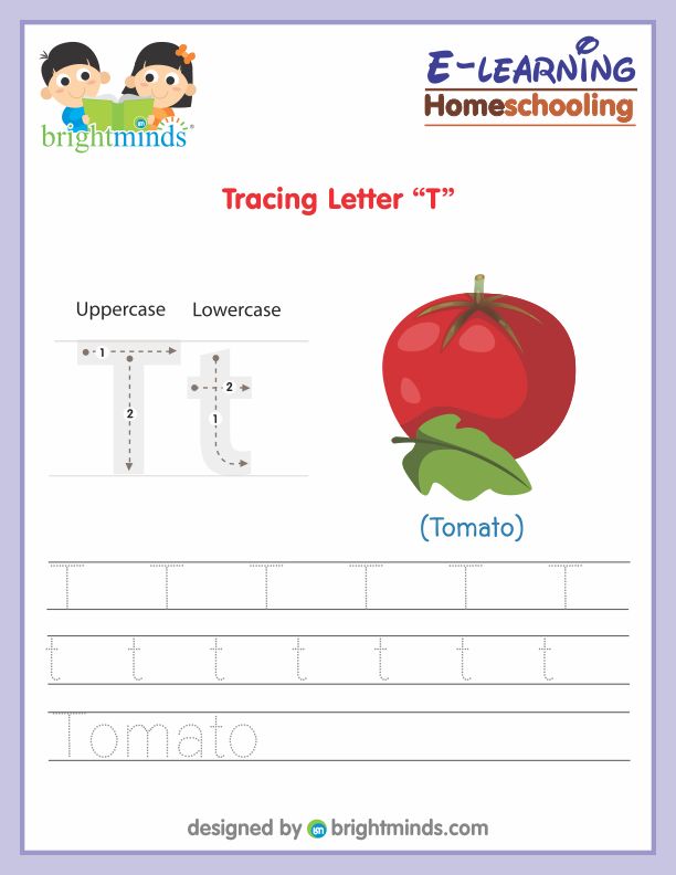 Tracing Alphabet T