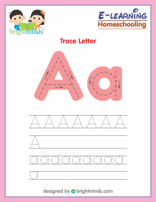 Trace Letter A