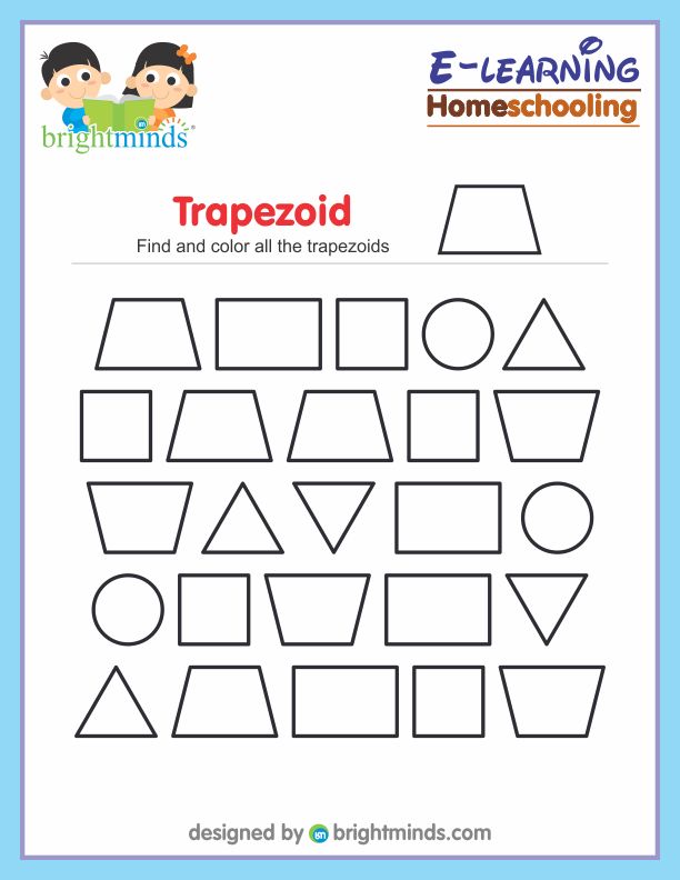 Find and color all the trapezoids