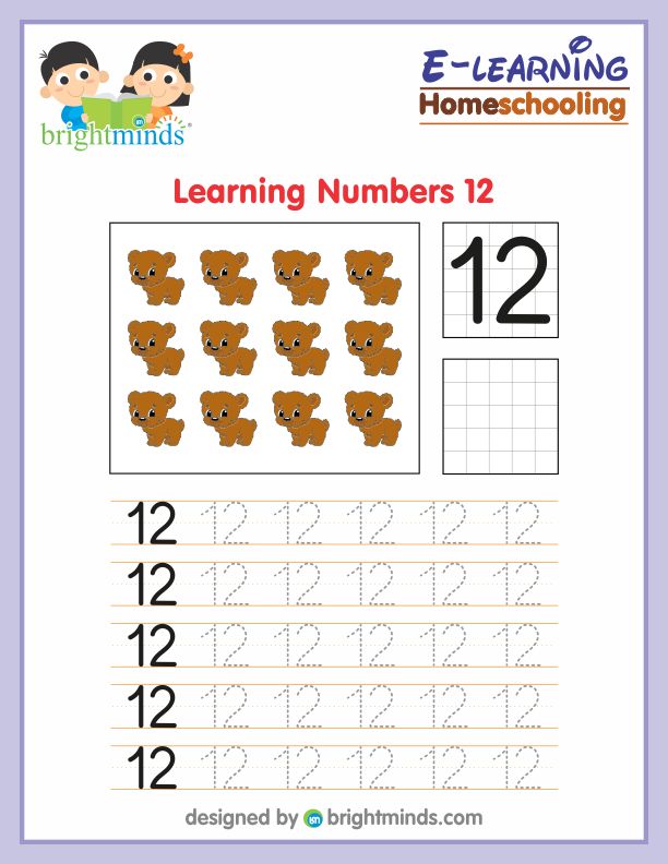 Learning Numbers Twelve