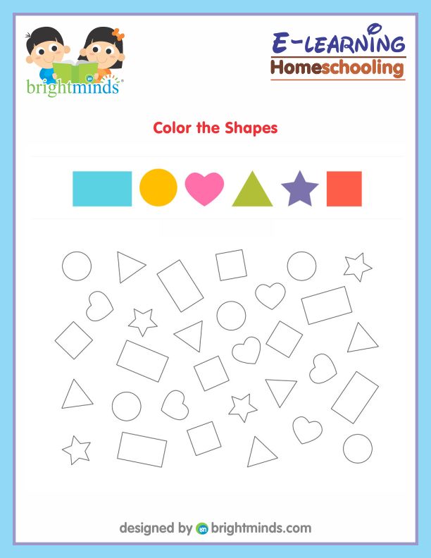 Color the shapes