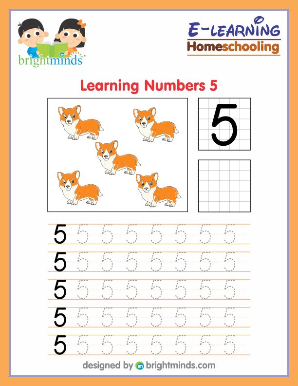 Learning Numbers Five