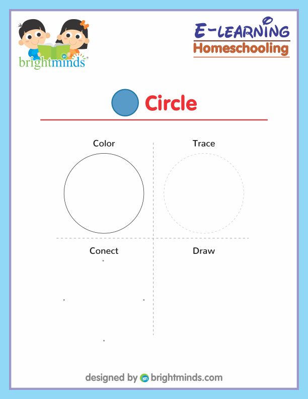 Trace And Color Circle