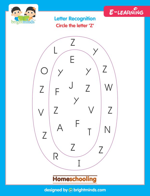Circle the letter Z