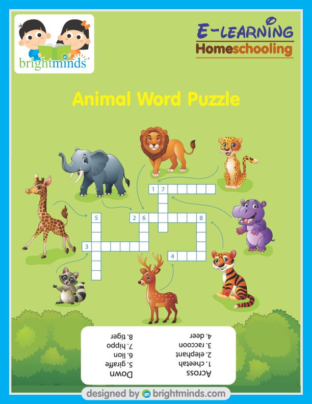 Animal Word Puzzle