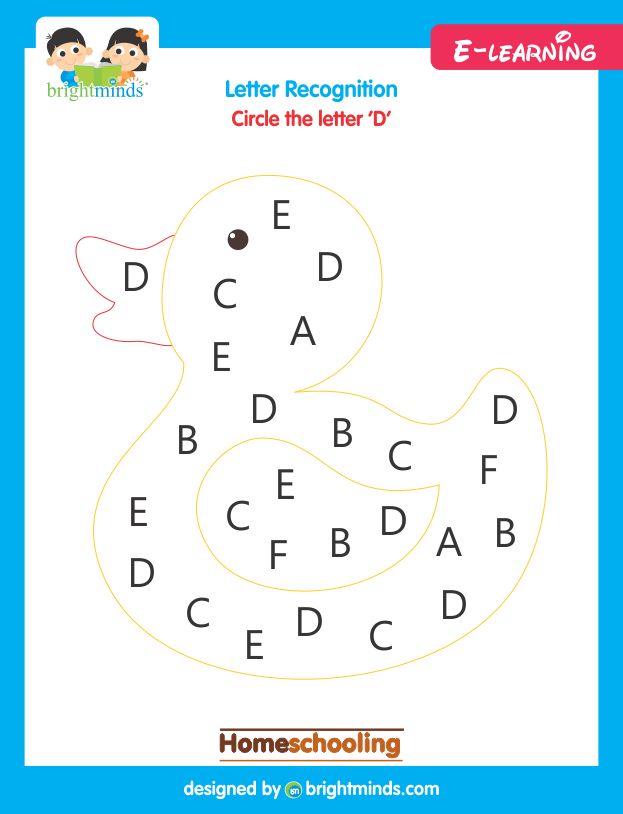 Circle the letter D