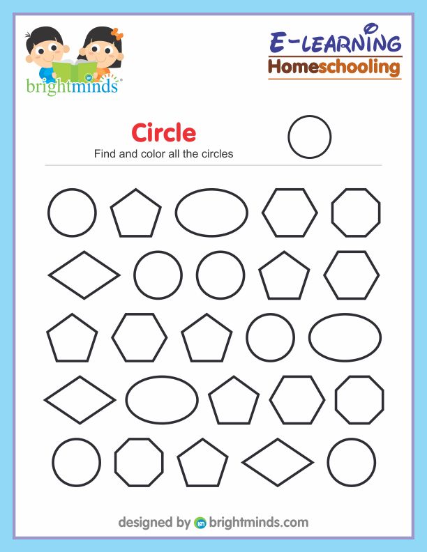 Find and color all the circles