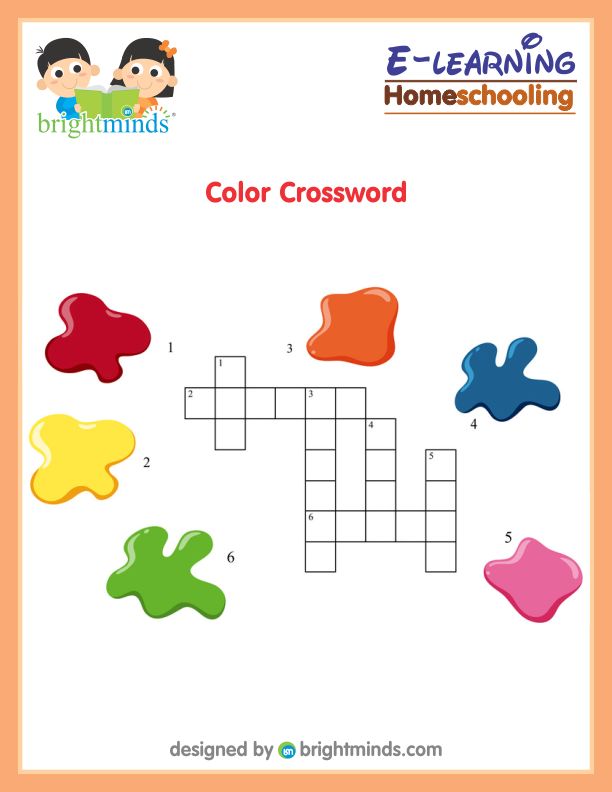 Color Crossword : Bright Minds eLearning Platform