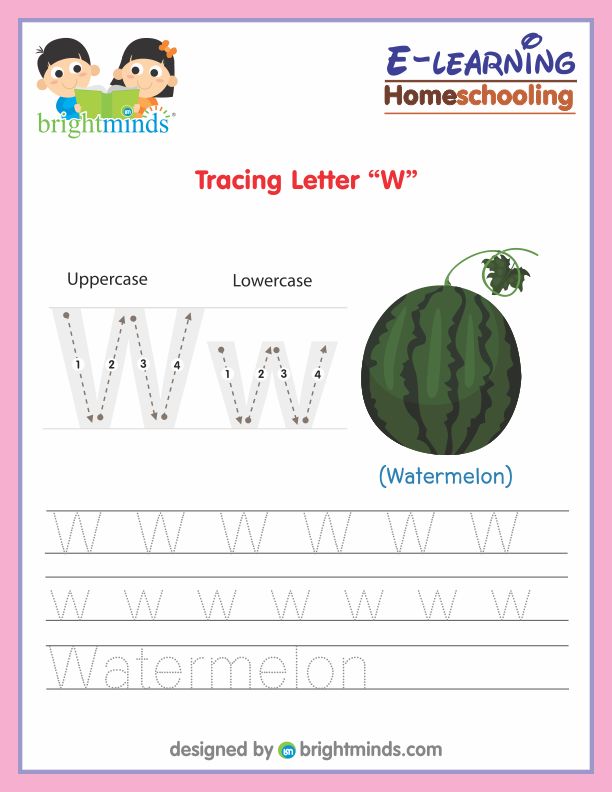 Tracing Alphabet W