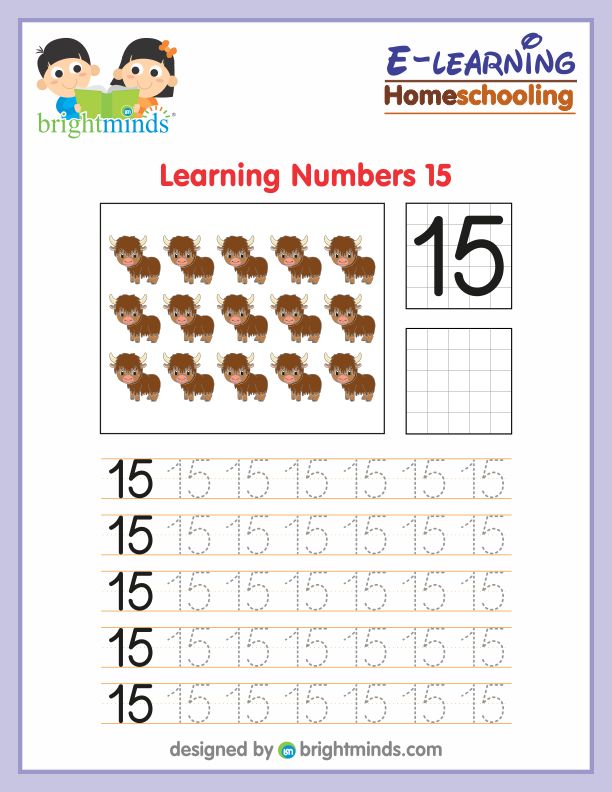 Learning Numbers Fifteen