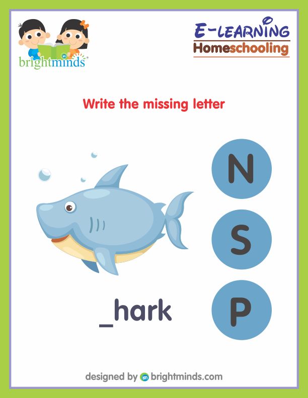 Write the missing letter
