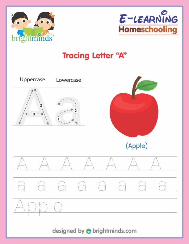 Tracing Alphabet A