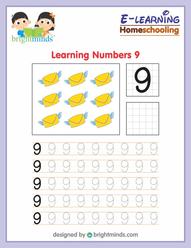 Learning Numbers Nine