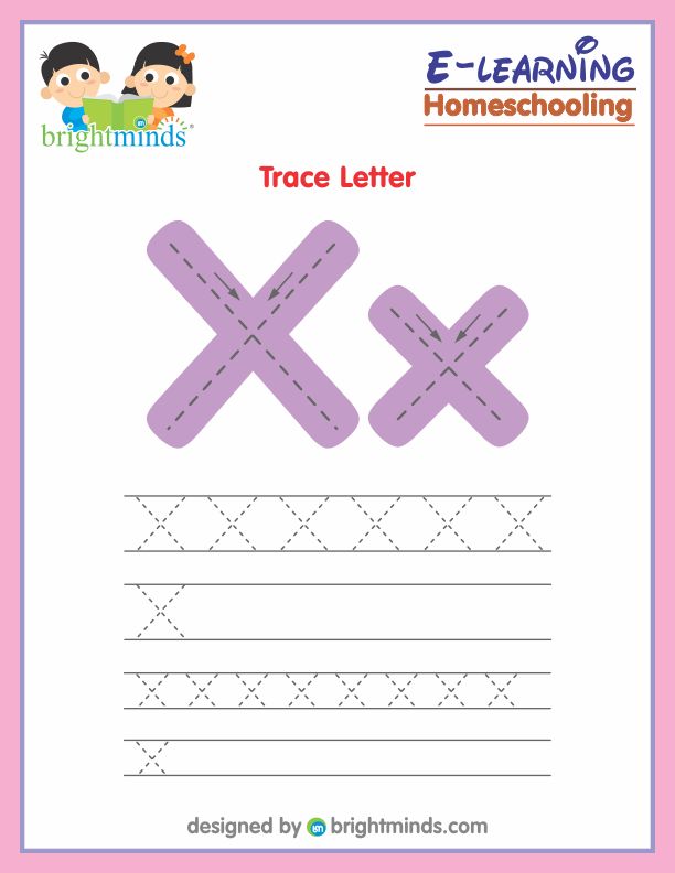Trace Letter X
