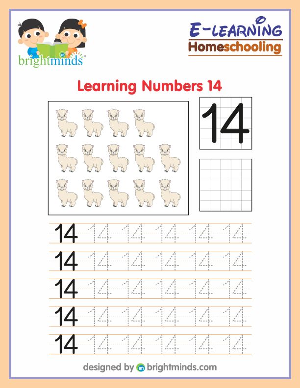 Learning Numbers Fourteen