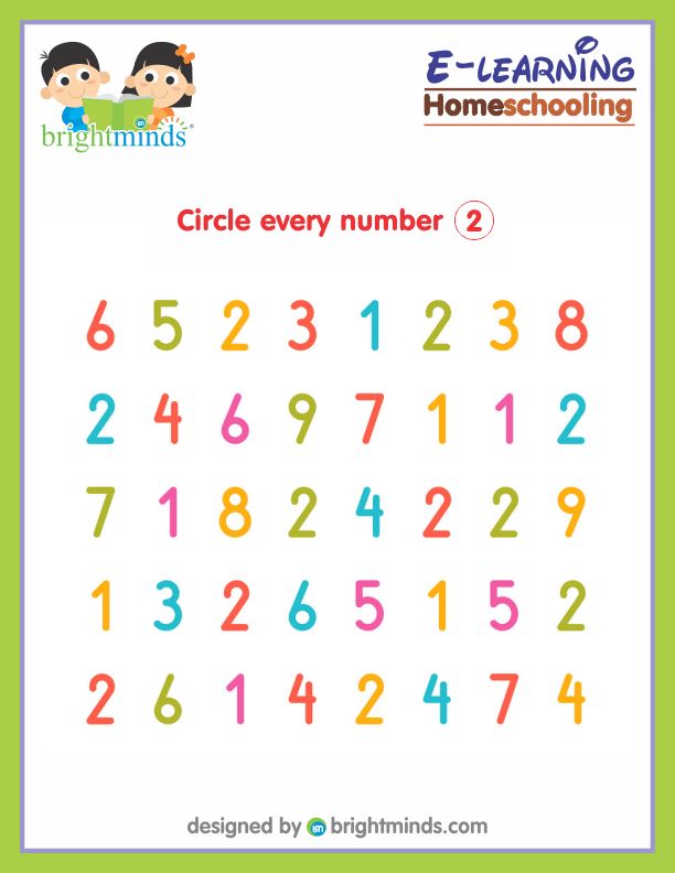 Circle Every Number Two