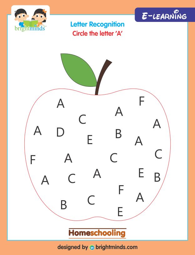 Circle the Letter A