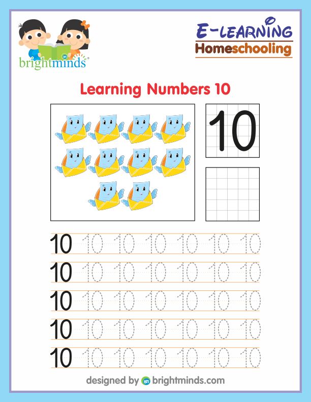 Learning Numbers Ten