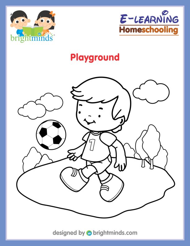 Playground Coloring Sheet