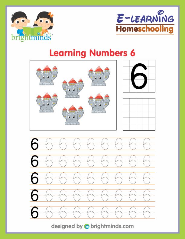 Learning Numbers Six