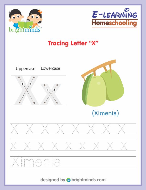 Tracing Alphabet X