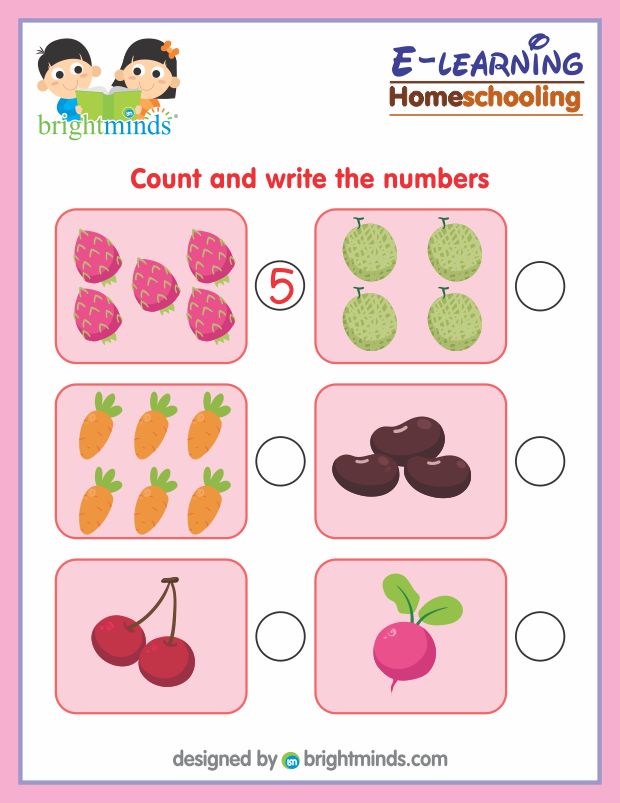 Count and write the numbers