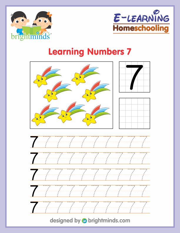 Learning Numbers Seven